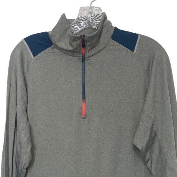 Body Glove 1/4 Zip Shirt Mens Medium Gray Athletic Pullover Activewear - Picture 3 of 9